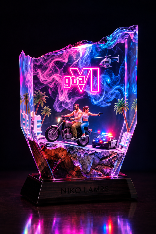 Neon Vice Crystal Lamp